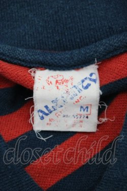 画像5: RNA / ボーダーポロシャツ M ネイビー×レッド T-25-01-26-010-PU-TO-SA-ZT045