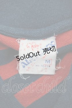 画像5: RNA / ボーダーポロシャツ M ネイビー×レッド T-25-01-26-010-PU-TO-SA-ZT045