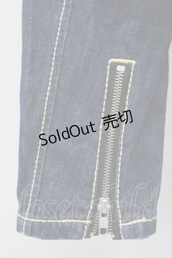 画像3: WORLD WIDE LOVE!(Rydia) / フード付きデニムライダース 1 インディゴ T-25-01-29-020-PU-JA-SA-ZT075