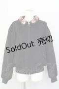 KETTY / フラワー刺繍ブルゾン 9号 ブラック T-25-01-29-022-EL-CO-SA-ZT373