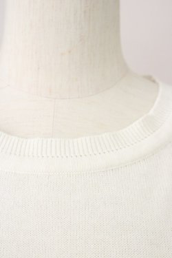 画像4: RNA / ポケット付き半袖ニット M アイボリー T-25-01-29-003-PU-TO-SA-ZT312