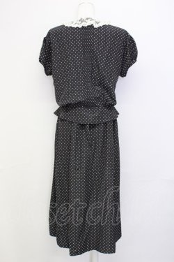画像2: PINK HOUSE / ドットセットアップ  ブラック T-25-01-29-028-LO-JA-SA-ZT354
