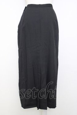 画像8: INGEBORG / レース襟&リボン半袖ブラウス&プリーツスカートセットアップ  ブラック T-25-01-29-029-LO-BL-SA-ZT377