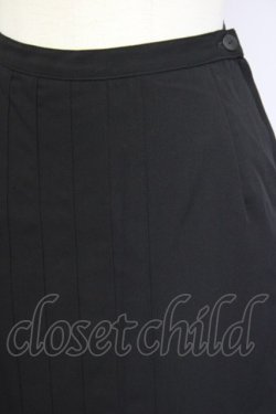 画像9: INGEBORG / レース襟&リボン半袖ブラウス&プリーツスカートセットアップ  ブラック T-25-01-29-029-LO-BL-SA-ZT377