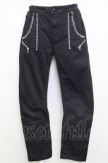 画像1: 【SALE】RNA / ジグザグストレッチカーブシームスリム  ブラック T-25-01-29-034-PU-PA-SA-ZT148 (1)