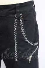 画像4: 【SALE】RNA / ジグザグストレッチカーブシームスリム  ブラック T-25-01-29-034-PU-PA-SA-ZT148 (4)