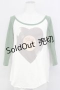 RNA / SHAKY ラグランカットソー M グリーン T-25-01-29-009-PU-TO-SA-ZT109