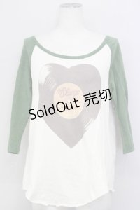 RNA / SHAKY ラグランカットソー M グリーン T-25-01-29-009-PU-TO-SA-ZT109