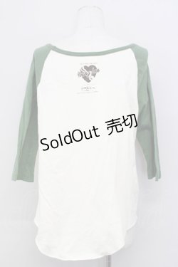 画像2: RNA / SHAKY ラグランカットソー M グリーン T-25-01-29-009-PU-TO-SA-ZT109