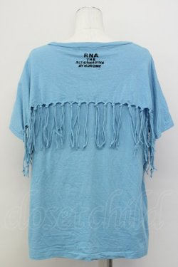 画像2: RNA / フリンジTシャツ M ブルー T-25-01-29-013-PU-TS-SA-ZT109