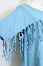 画像4: 【SALE】RNA / フリンジTシャツ M ブルー T-25-01-29-013-PU-TS-SA-ZT109 (4)