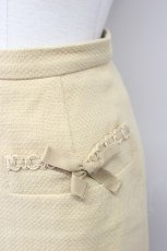 画像4: 【SALE】INGEBORG / 梯子レースペンシルスカート  ベージュ T-25-01-31-017-LO-SK-SA-ZT393 (4)