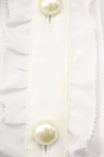 画像4: 【SALE】PINK HOUSE / ノーカラーパールボタン長袖ブラウス  アイボリー T-25-01-31-002-LO-BL-SA-ZT375 (4)