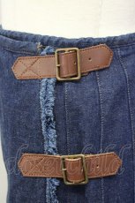 画像4: 【SALE】INGEBORG / デニム巻きスカート  ブルー T-25-01-31-019-LO-SK-SA-ZT417 (4)