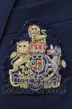 画像4: INGEBORG / ワッペン付きダブルボタンジャケット  ブラック T-25-01-31-022-LO-JA-SA-ZT243