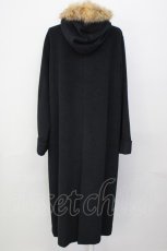 画像2: 【SALE】INGEBORG / 毛皮襟付きコート  ブラック T-25-01-31-024-LO-CO-SA-ZTC041 (2)
