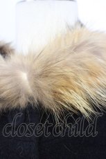画像8: 【SALE】INGEBORG / 毛皮襟付きコート  ブラック T-25-01-31-024-LO-CO-SA-ZTC041 (8)