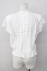 画像2: 【SALE】PINK HOUSE / レース切替&ピンタックノーカラー袖無ブラウス  アイボリー T-25-01-31-003-LO-BL-SA-ZT375 (2)
