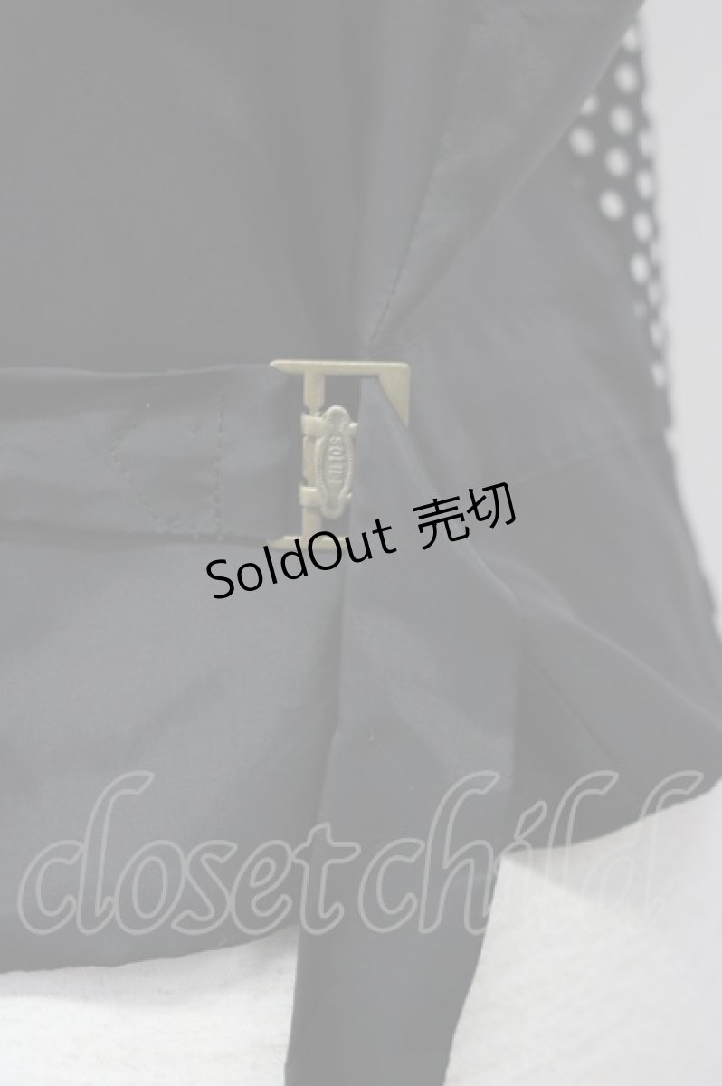 画像3: 【SALE】INGEBORG / ドット柄リボン付ベスト  ブラック T-25-01-31-009-LO-TO-SA-ZT375 (3)
