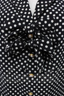 画像7: INGEBORG / ドット柄リボン付ベスト  ブラック T-25-01-31-009-LO-TO-SA-ZT375