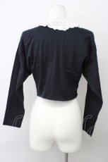 画像2: 【SALE】KETTY / レース襟ショートボレロ M ブラック T-25-01-31-011-EL-TO-SA-ZT374 (2)