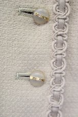 画像6: 【SALE】INGEBORG / チェーン付き半袖ノーカーラージャケット  ベージュ T-25-01-31-014-LO-JA-SA-ZT374 (6)