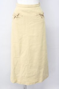 INGEBORG / 梯子レースペンシルスカート  ベージュ T-25-01-31-017-LO-SK-SA-ZT393