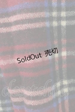 画像2: Jane Marple / ビッグタータンストール  レッド T-25-02-01-028-JM-ZA-SZ-ZT-K009