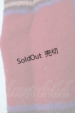 画像3: Jane Marple / ビッグタータンストール  レッド T-25-02-01-028-JM-ZA-SZ-ZT-K009