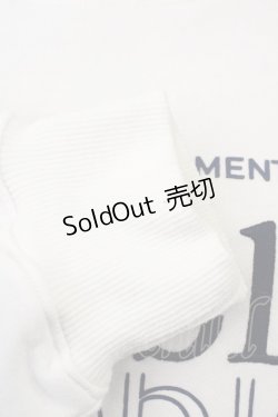 画像5: clear / Bubble刺繍トレーナー  白 T-25-02-01-004-LO-TO-SZ-ZT255