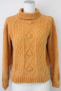 F&A / TOPハイネックニット F イエロー T-25-02-01-010-LO-TO-SZ-ZT255