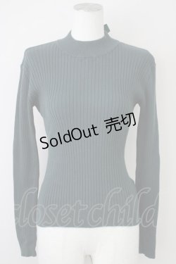画像1: F&A / TOPバックリボンハイネックトップス F グリーン T-25-02-01-011-LO-TO-SZ-ZT255