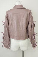 画像2: 【SALE】Rojita / アシメフリルライダース F ピンク T-25-02-01-013-LO-JA-SZ-ZT242 (2)