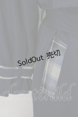 画像5: axes femme POETIQUE / COATバイカラーアシメロングコート M 紺 T-25-02-01-017-AX-OP-SZ-ZT-C032