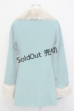 画像2: an another angelus / ファー衿付きバラ釦コート F グリーン T-25-02-06-023-CA-CO-SZ-ZT-C028