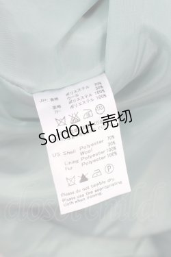 画像9: an another angelus / ファー衿付きバラ釦コート F グリーン T-25-02-06-023-CA-CO-SZ-ZT-C028