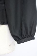 画像4: 【SALE】PINK HOUSE / ノーカラーフリルピンタック長袖ブラウス  ブラック T-25-02-06-024-LO-BL-SA-ZT443 (4)