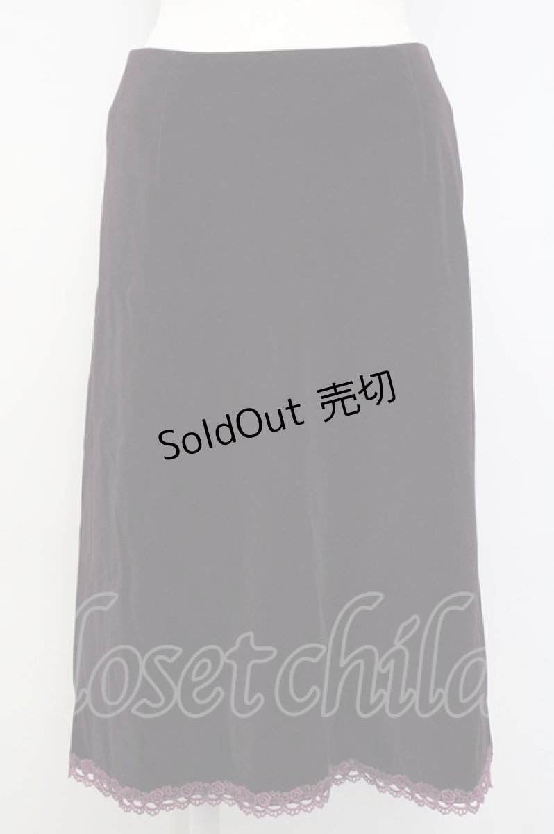 画像1: 【SALE】L'EST ROSE / 別珍スカート  パープル T-25-02-06-026-LO-SK-SA-ZT435 (1)