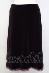 L'EST ROSE / 別珍スカート  パープル T-25-02-06-026-LO-SK-SA-ZT435
