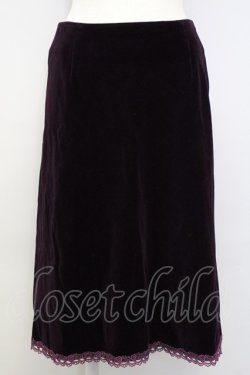 画像1: L'EST ROSE / 別珍スカート  パープル T-25-02-06-026-LO-SK-SA-ZT435