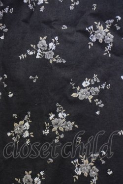 画像4: LOLITAその他(お買取対象外) / フラワープリントスカート  黒Ｘグレー T-25-02-06-029-LO-BL-SA-ZT435