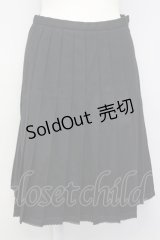 L'EST ROSE / プリーツ風スカート  黒 T-25-02-06-032-LO-SK-SA-ZT435