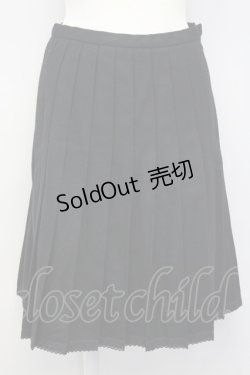 画像1: L'EST ROSE / プリーツ風スカート  黒 T-25-02-06-032-LO-SK-SA-ZT435