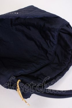 画像3: INGEBORG / チャーム付き巾着ハンドバッグ  ネイビー T-25-02-06-042-LO-BG-SA-ZT433