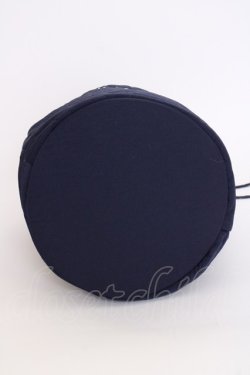 画像7: INGEBORG / チャーム付き巾着ハンドバッグ  ネイビー T-25-02-06-042-LO-BG-SA-ZT433