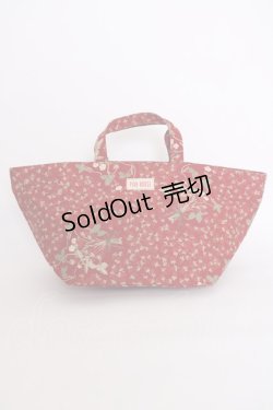 画像1: PINK HOUSE / イチゴブーケファスナー付きバッグ  レッド T-25-02-06-045-LO-BG-SA-ZT