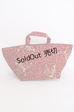 画像2: PINK HOUSE / イチゴブーケファスナー付きバッグ  レッド T-25-02-06-045-LO-BG-SA-ZT
