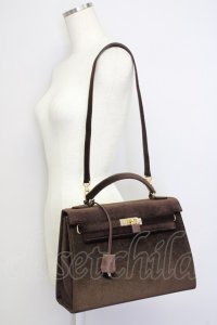 INGEBORG / スエードハンドバッグ  ブラウン T-25-02-06-046-LO-BG-SA-ZT-K005