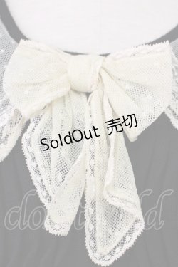 画像3: 【SALE】PINK HOUSE / チュール襟&リボンカーディガン  ブラック T-25-02-06-005-LO-TO-SA-ZT443