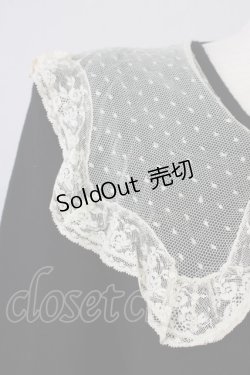 画像4: 【SALE】PINK HOUSE / チュール襟&リボンカーディガン  ブラック T-25-02-06-005-LO-TO-SA-ZT443